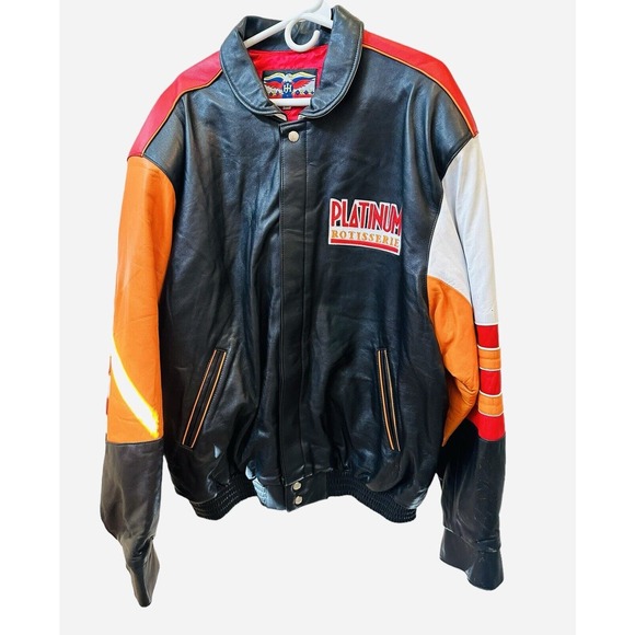 Vintage JH Design Boston Market Leather Jacket XXL Premier Edition USA Promo HTF